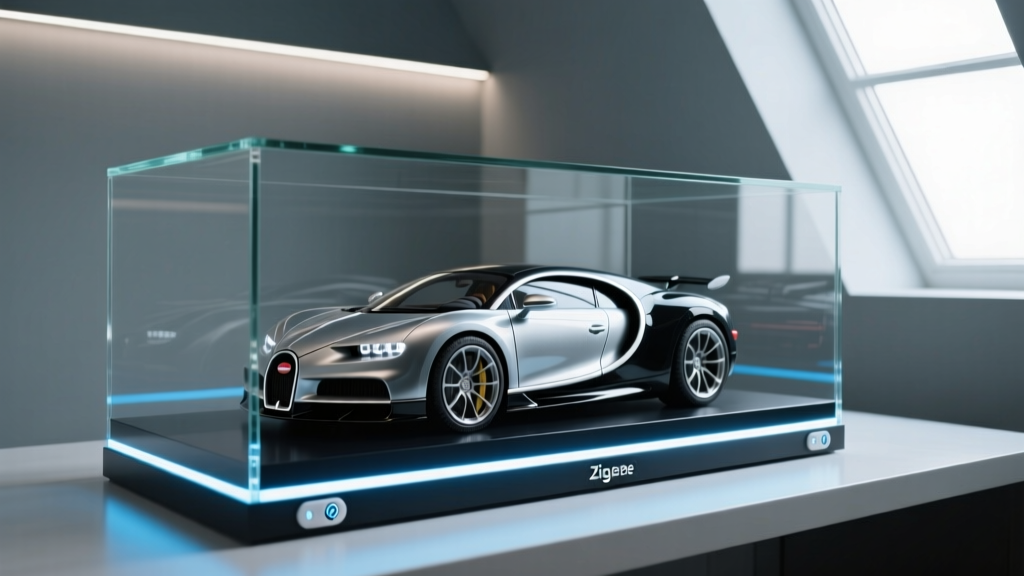 Mini Bugatti Smart Garage: Automating Displays and Charging