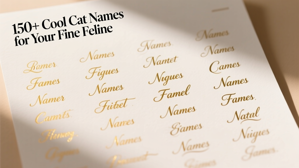 150+ Cool Cat Names for Your Fine Feline