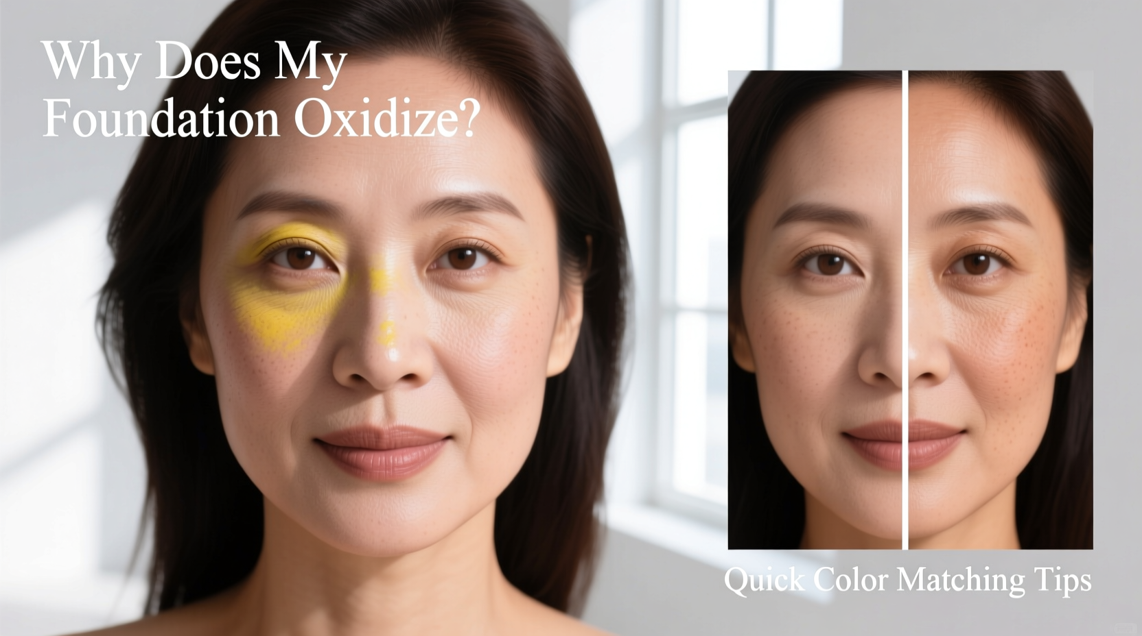 why does my foundation oxidize by midday quick color matching tips
