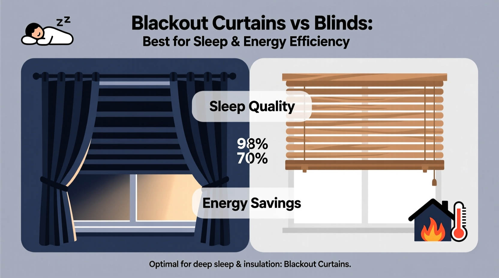 Image showcasing Blackout Curtains Vs Blinds Which Is Better For Sleeping In And Energy ...
