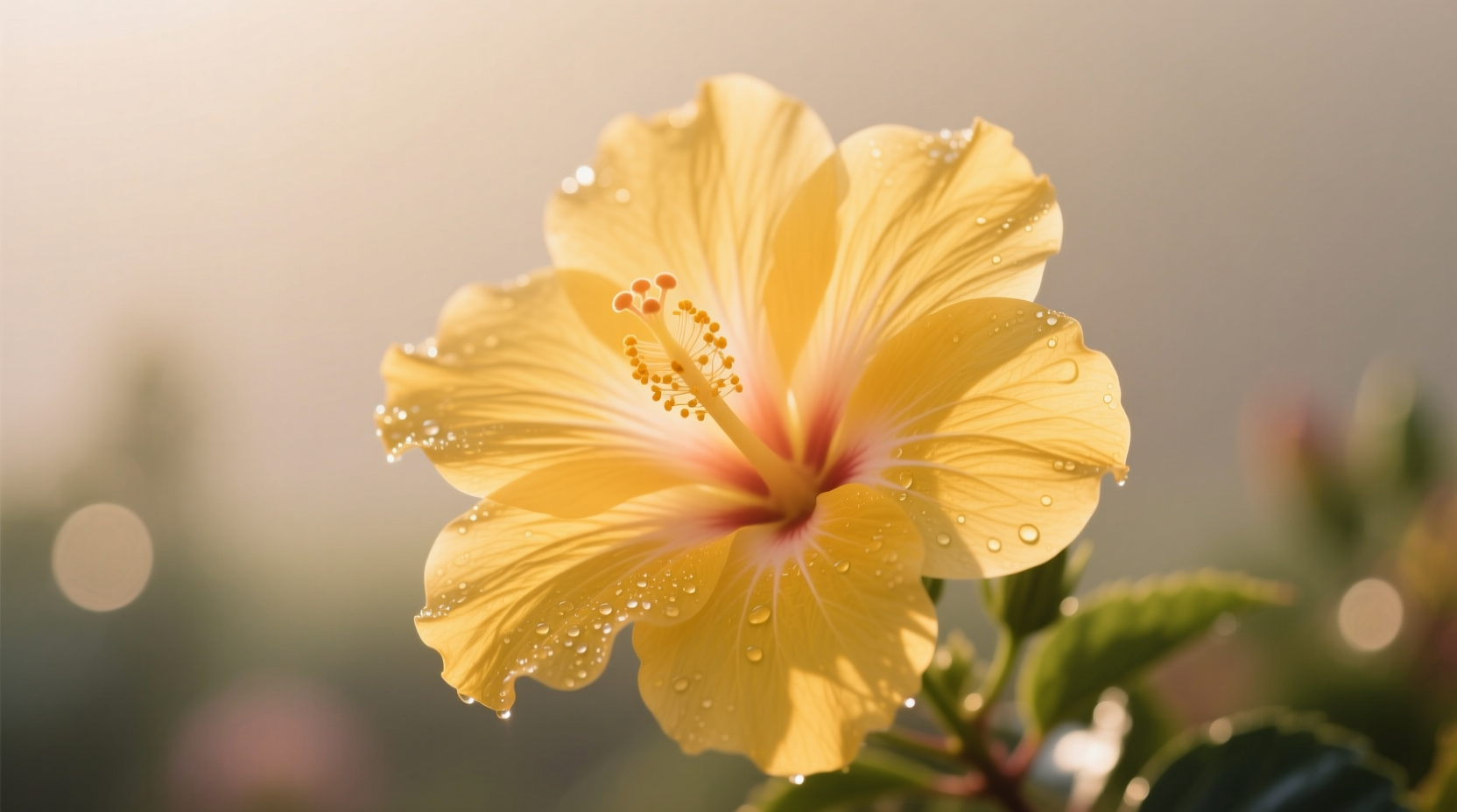 yellow flower hibiscus