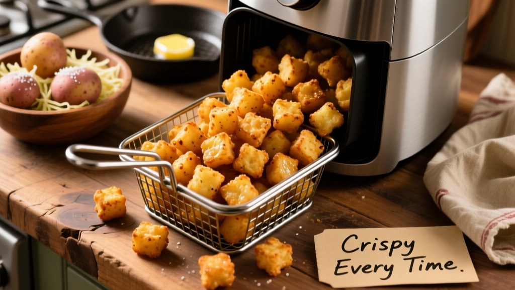 Perfect Air Fryer Mini Tater Tots (Crispy Every Time!)