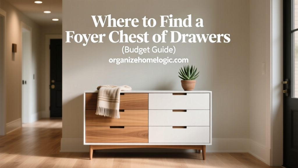 Where to Find a Foyer Chest of Drawers (Budget Guide)