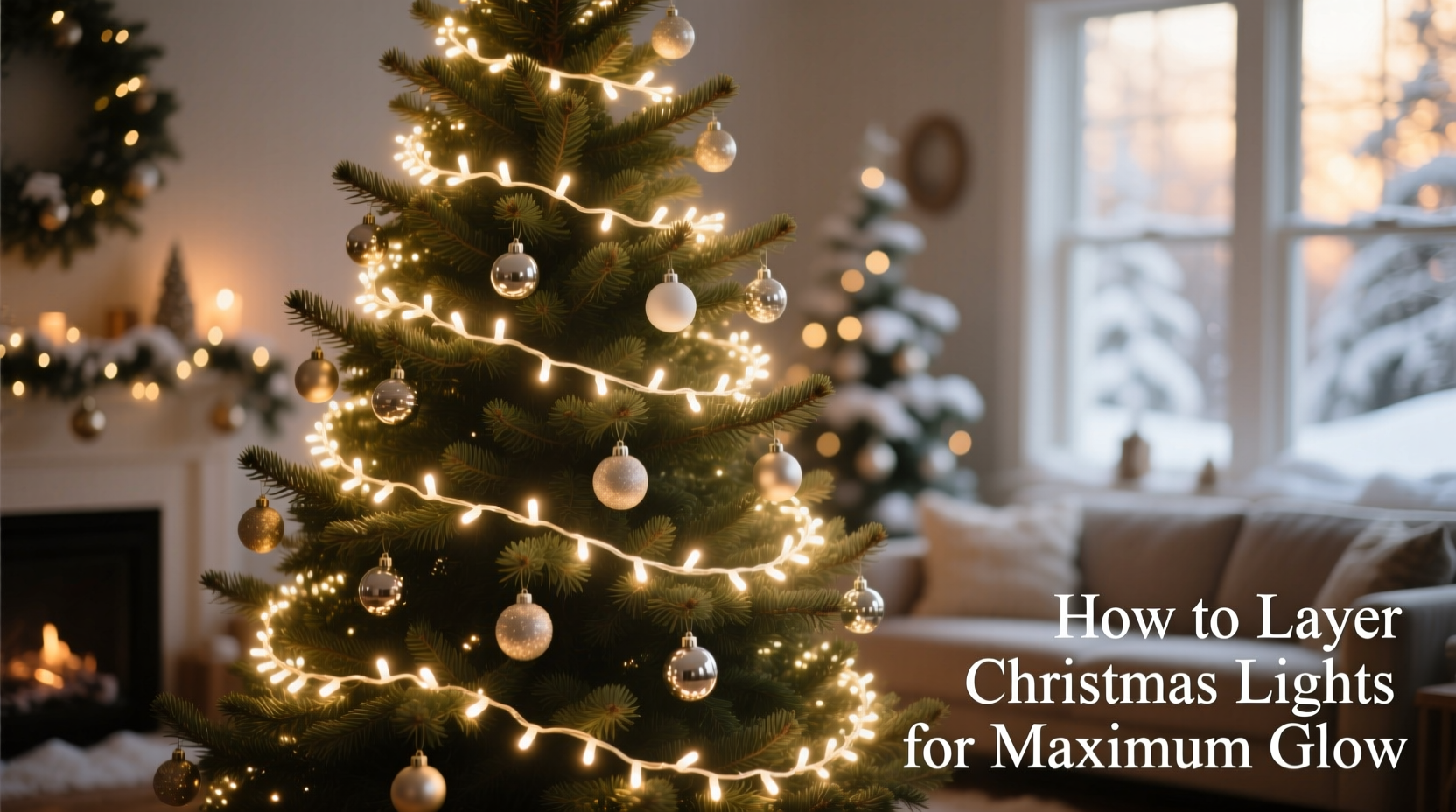 how to layer christmas lights on a tree for maximum glow
