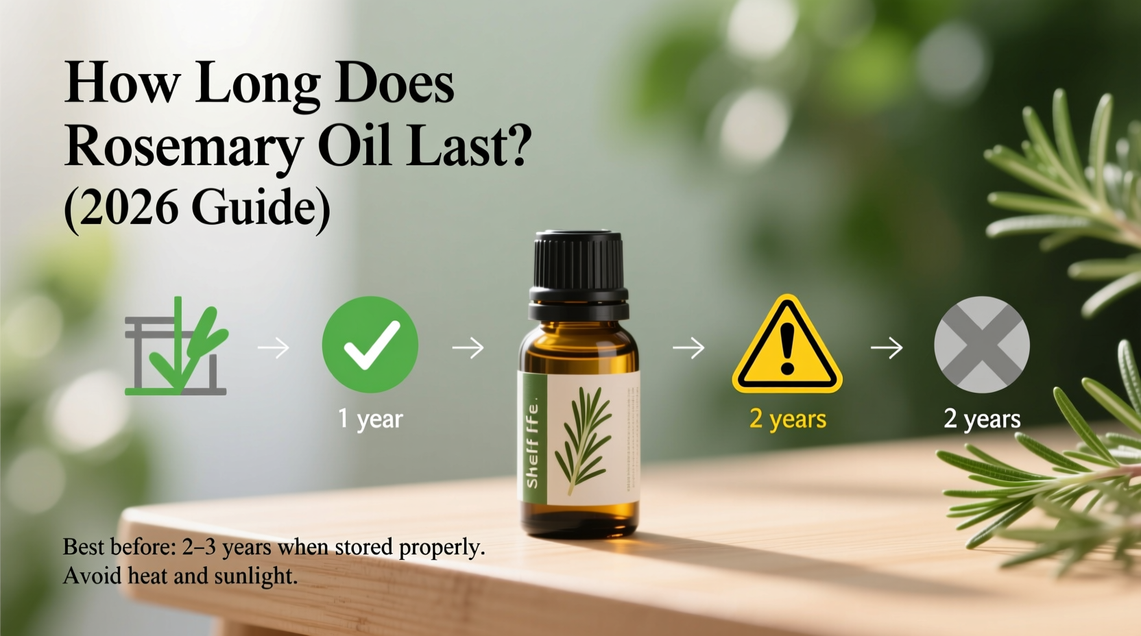 Rosemary Oil Shelf Life: Up to 3 Years (2026)