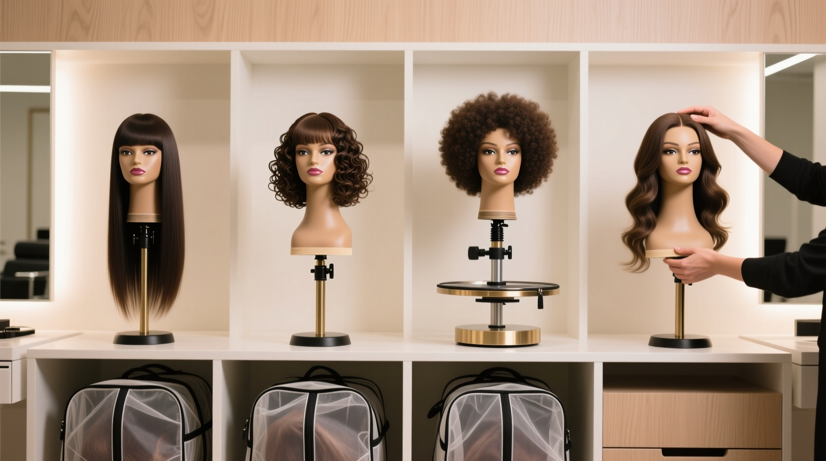 cosplay wig storage no tangle closet organization