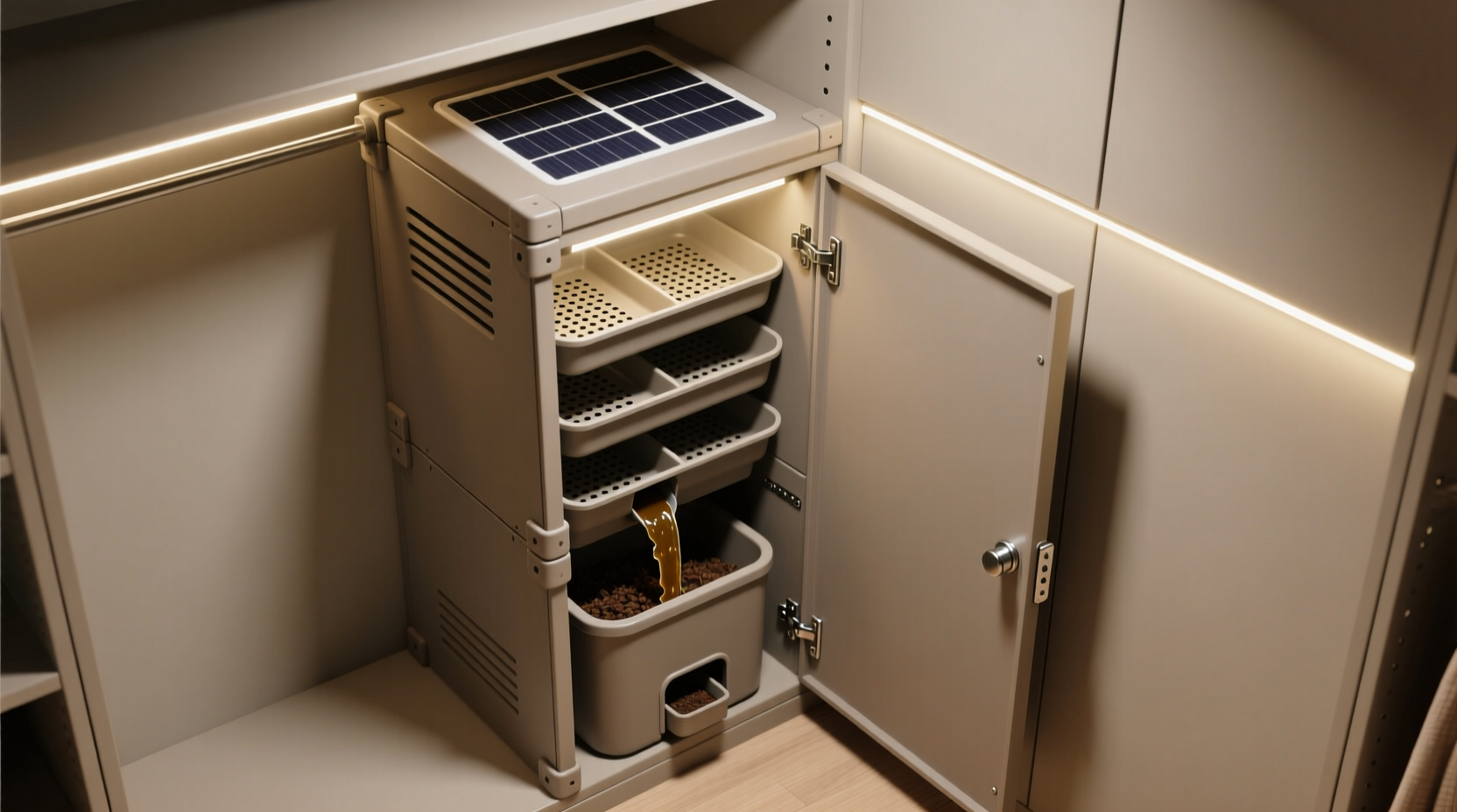 closet worm composting odor free storage tips