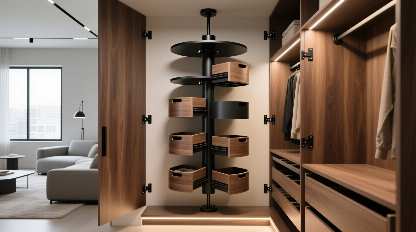 is a rotating closet carousel worth it for shallow closets