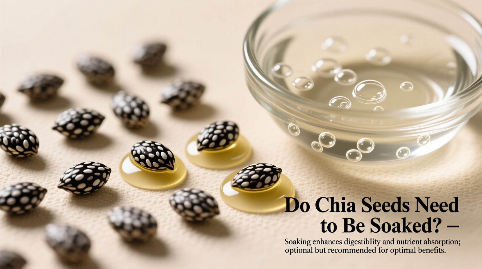 do chia seeds need to be soaked