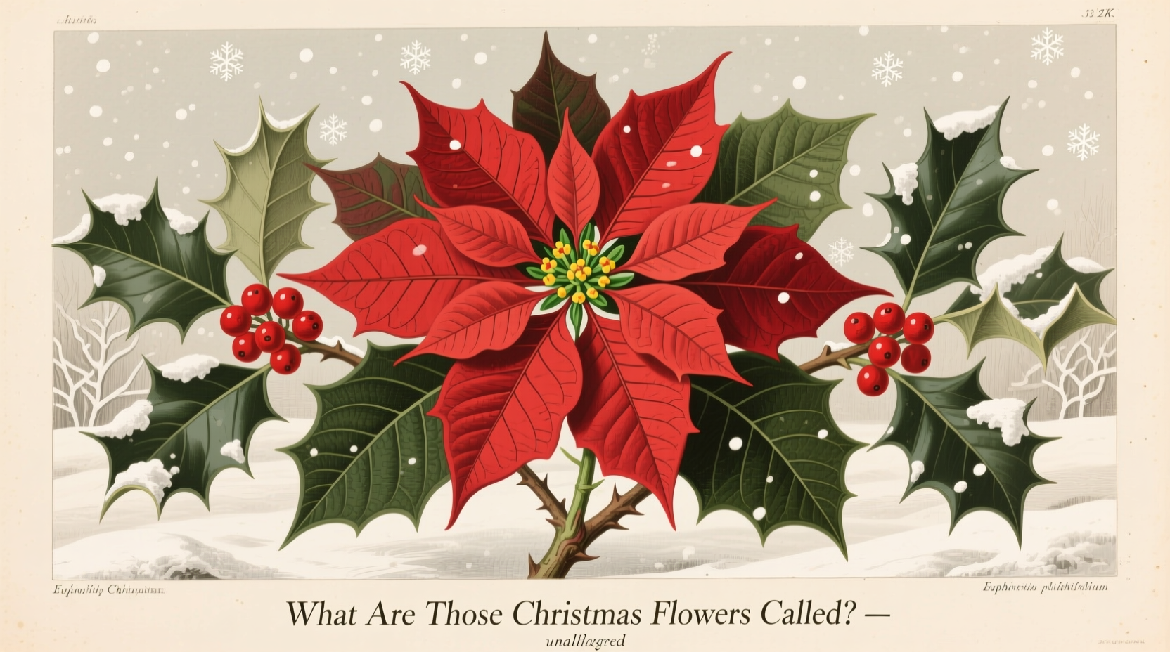 what are those christmas flowers called