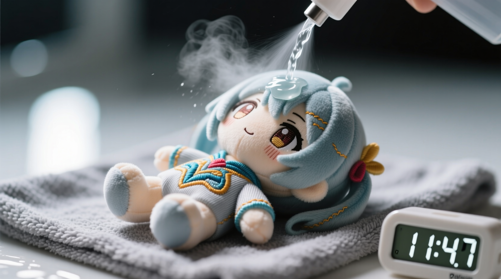 how to deep clean plush anime collectibles safely