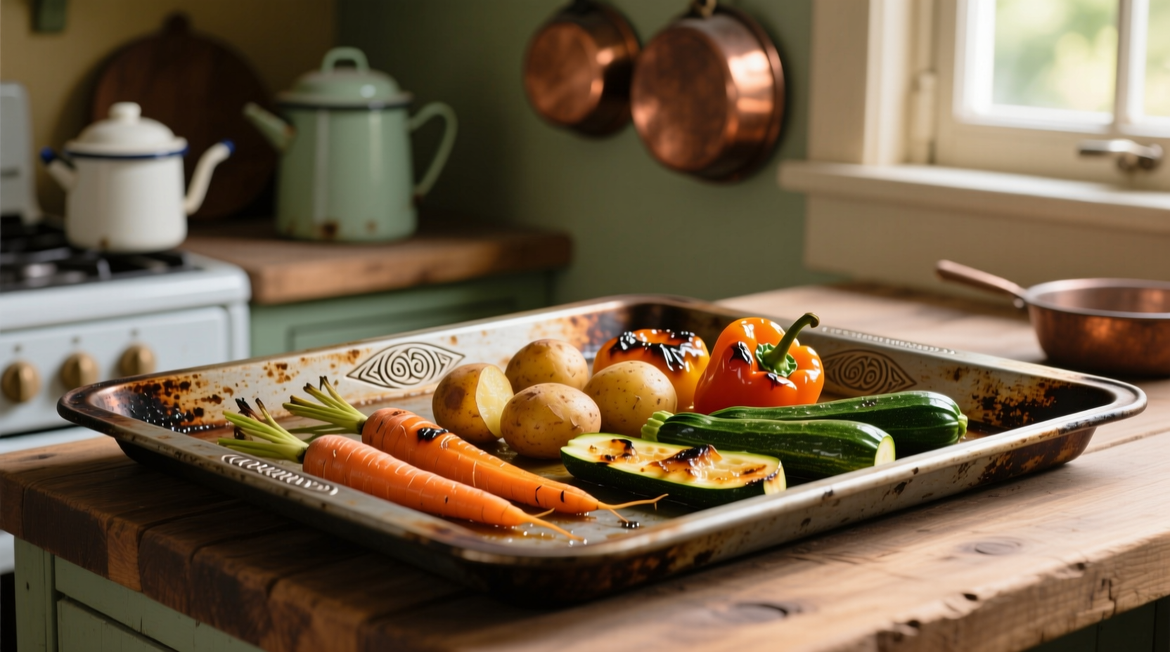 reuse old baking sheets for perfect roasted veggies