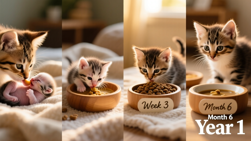 Kitten Feeding Schedule: From Newborn to 1 Year
