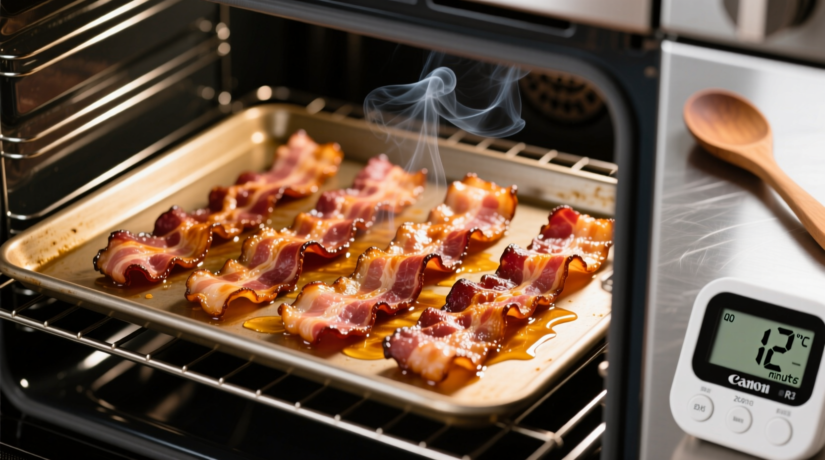 how long should bacon cook in oven