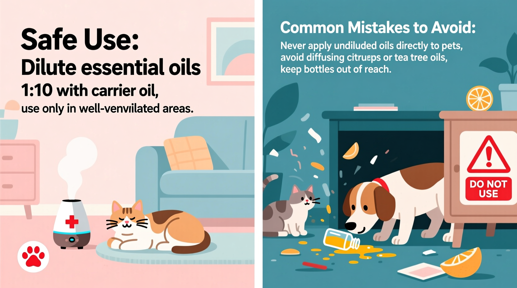 how to use essential oils safely around pets common mistakes to avoid