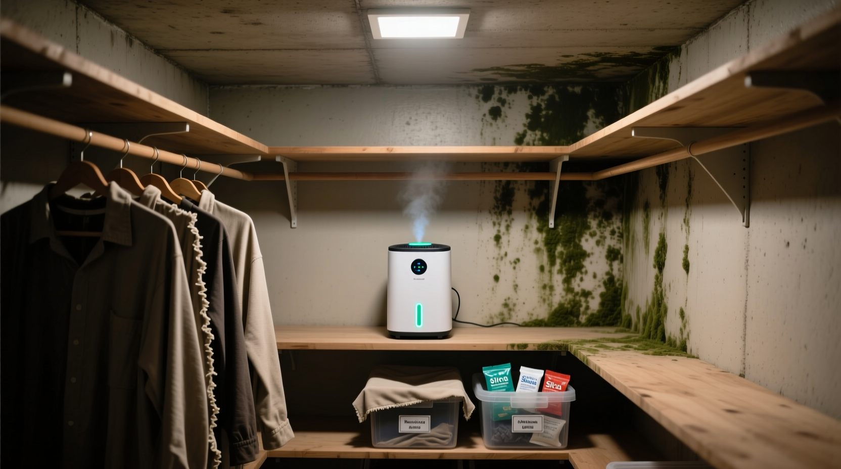 closet dehumidifier necessary in basement apartment
