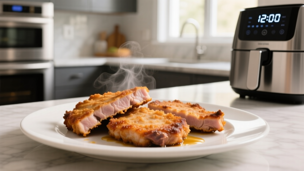 Crispy Air Fryer Pork Cutlets in 12 Minutes