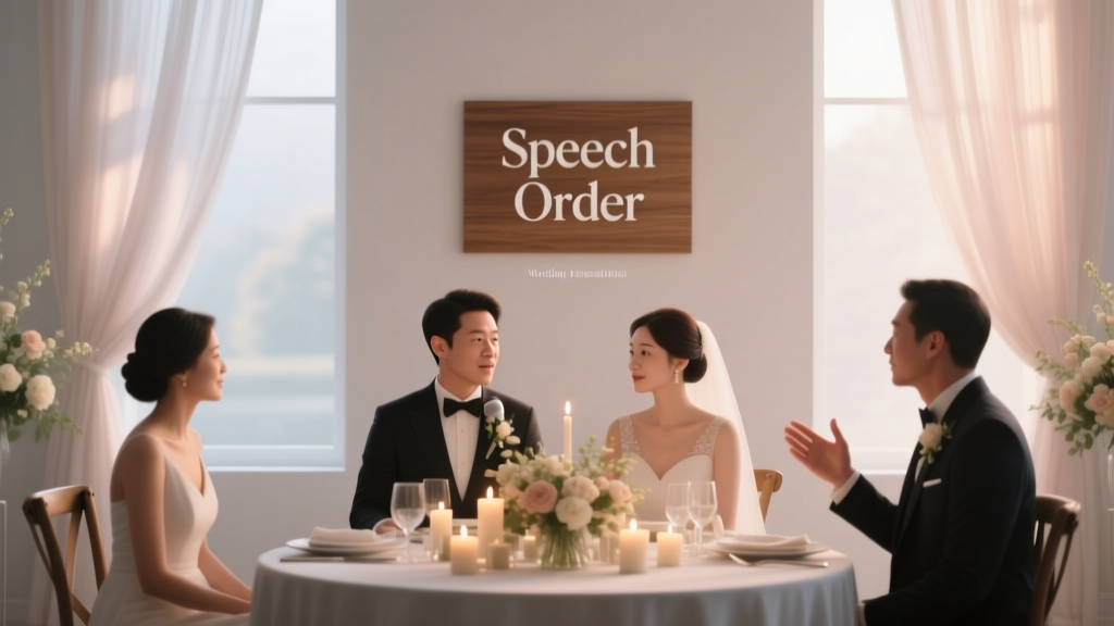 Wedding Speech Order: Real-World Timeline Guide