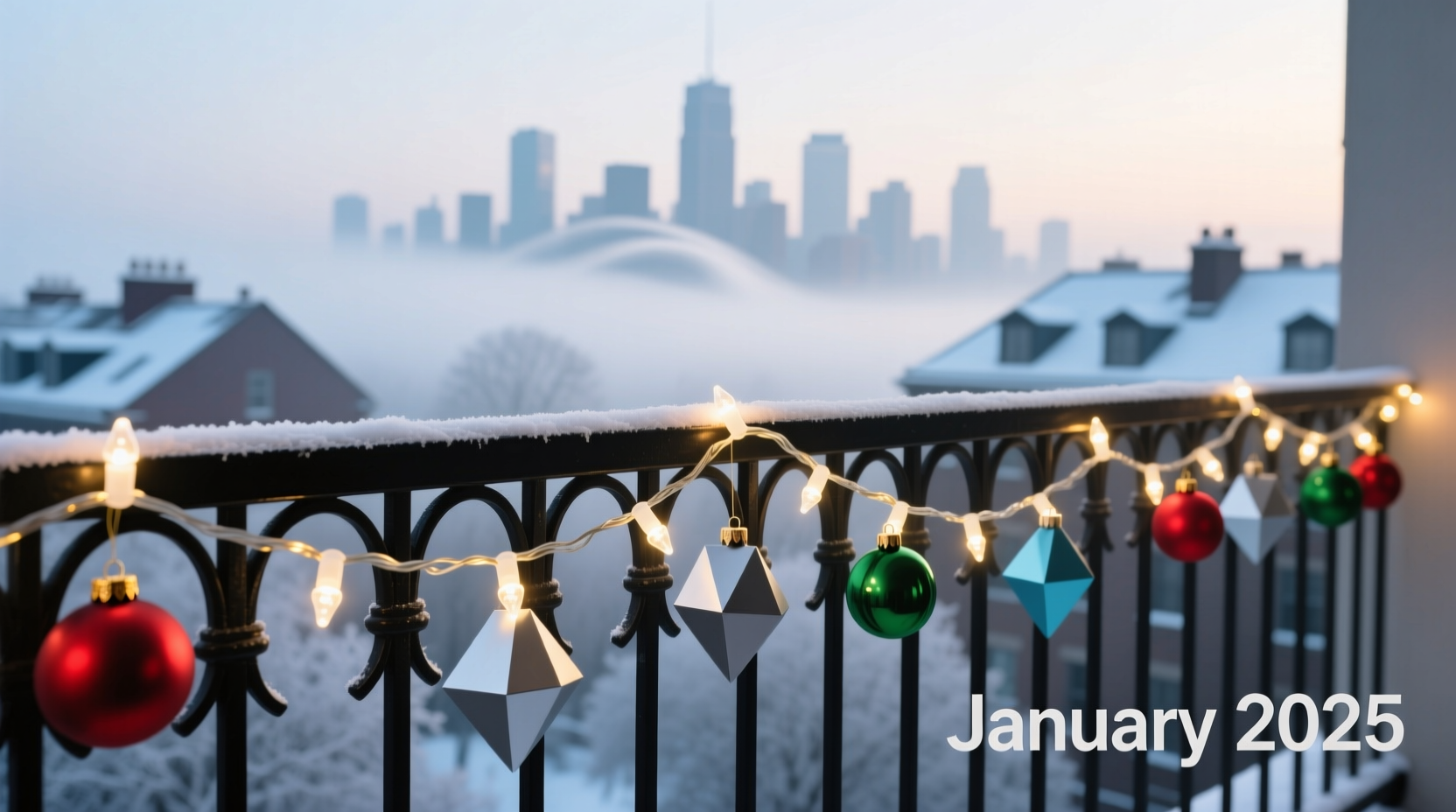 how to transition christmas lights into january without looking outdated