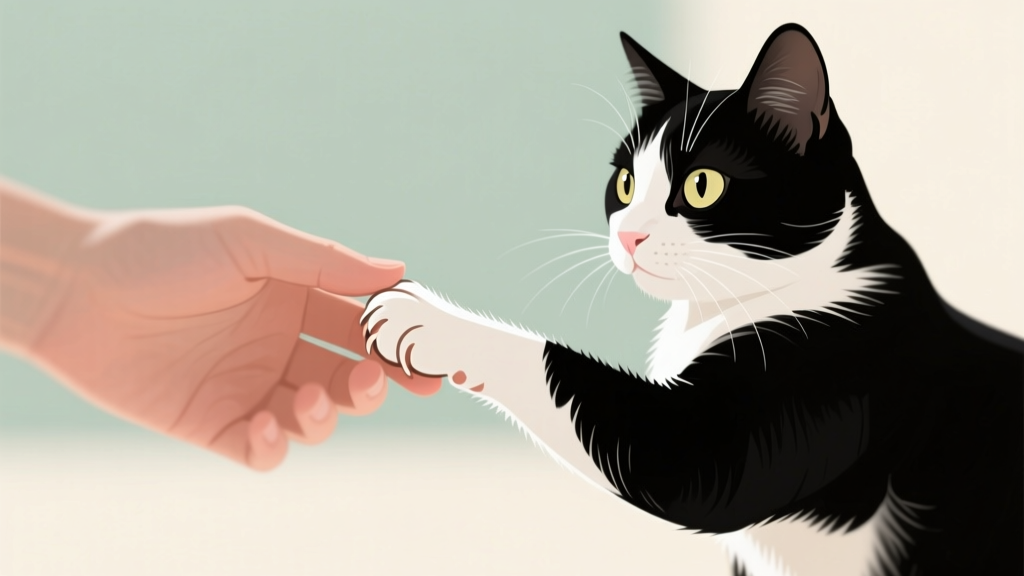 Cat Paw Grabbing Your Hand: Play or Stop Signal?