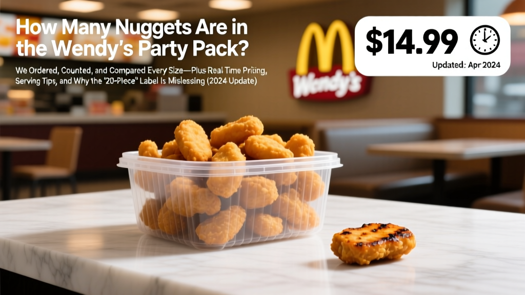 Wendy's Party Pack Nuggets: Sizes, Prices & Truth (2026)