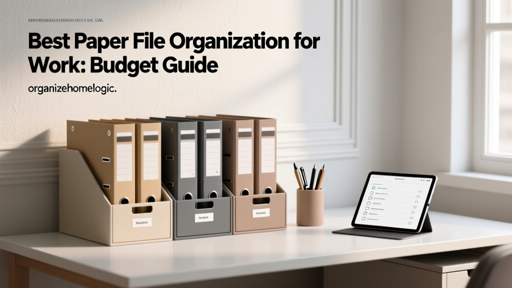 Best Paper File Organization for Work: Budget Guide