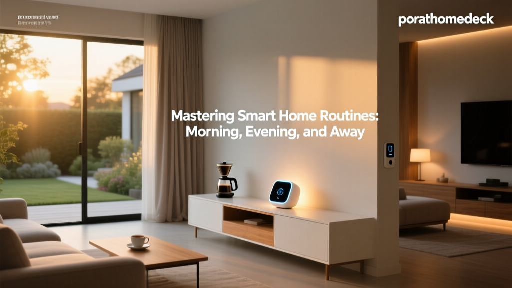 Mastering Smart Home Routines: Morning, Evening, and Away