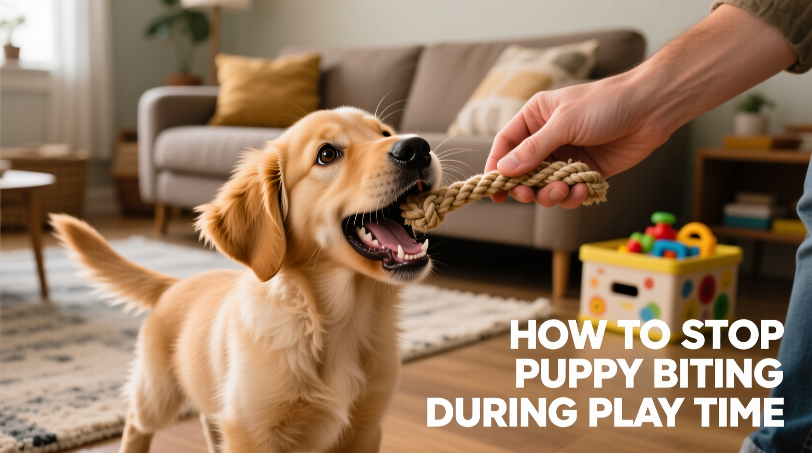 how to stop a puppy from biting specifically during play time