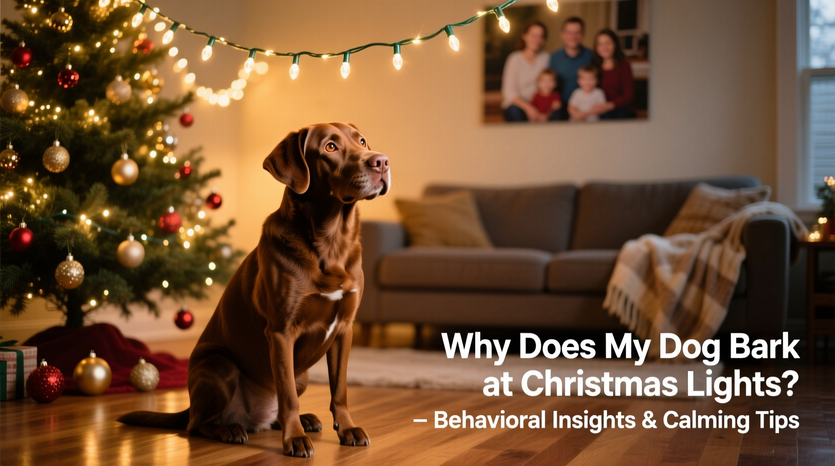 why does my dog bark at christmas lights behavioral insights and calming tips