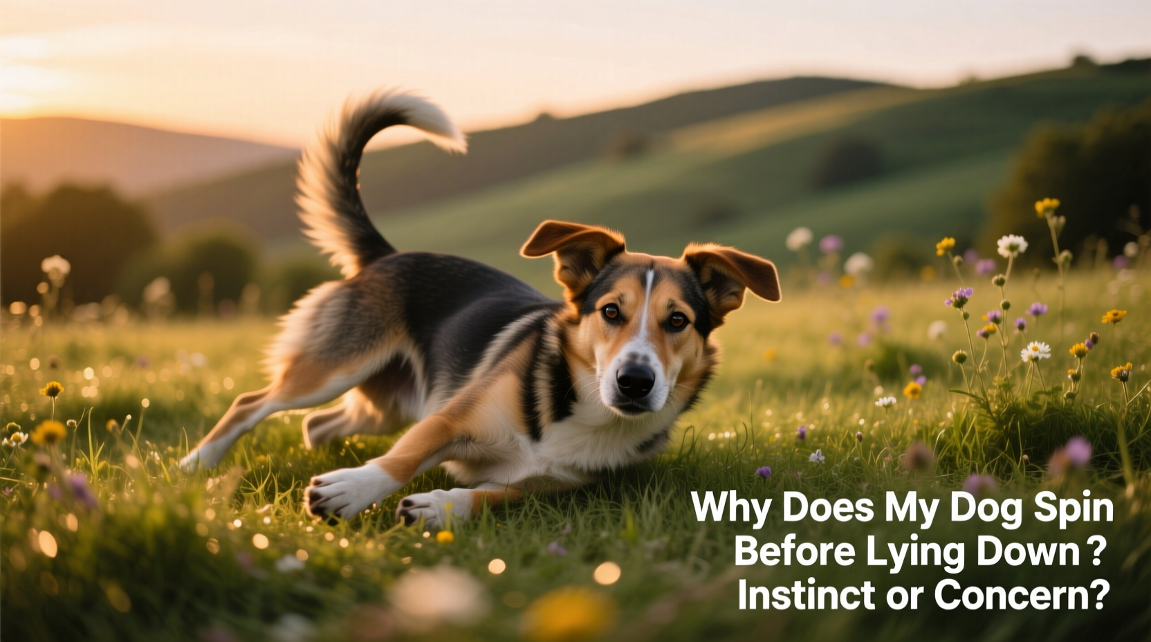 why does my dog spin in circles before lying down instinct or concern