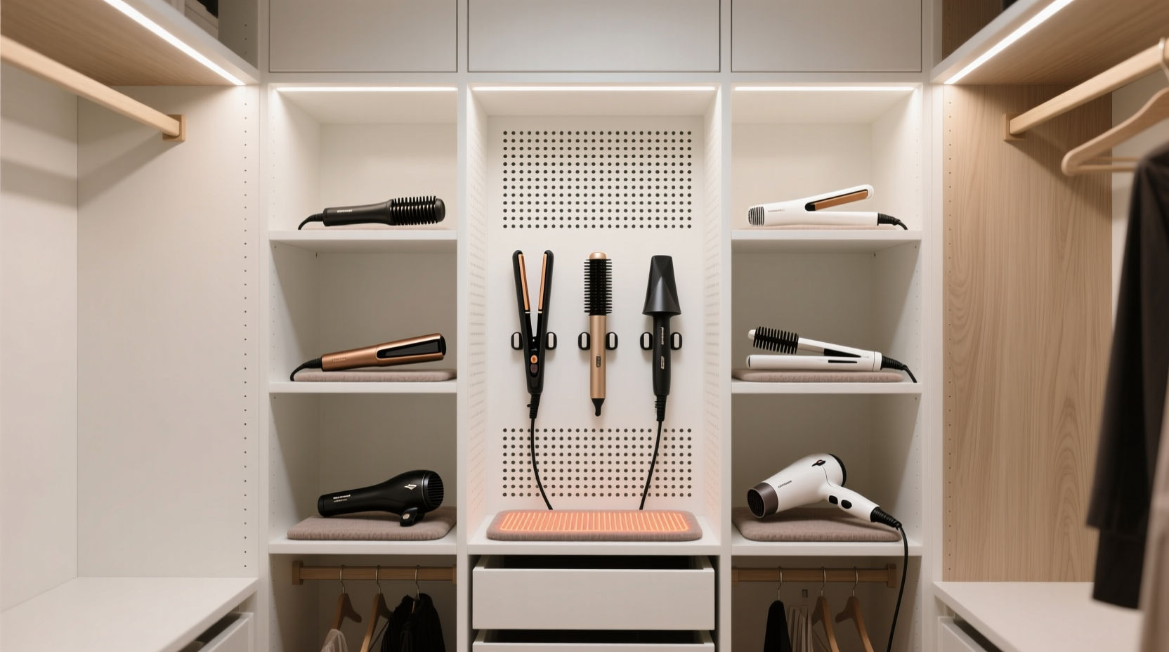 closet organization tips hair tool storage safety