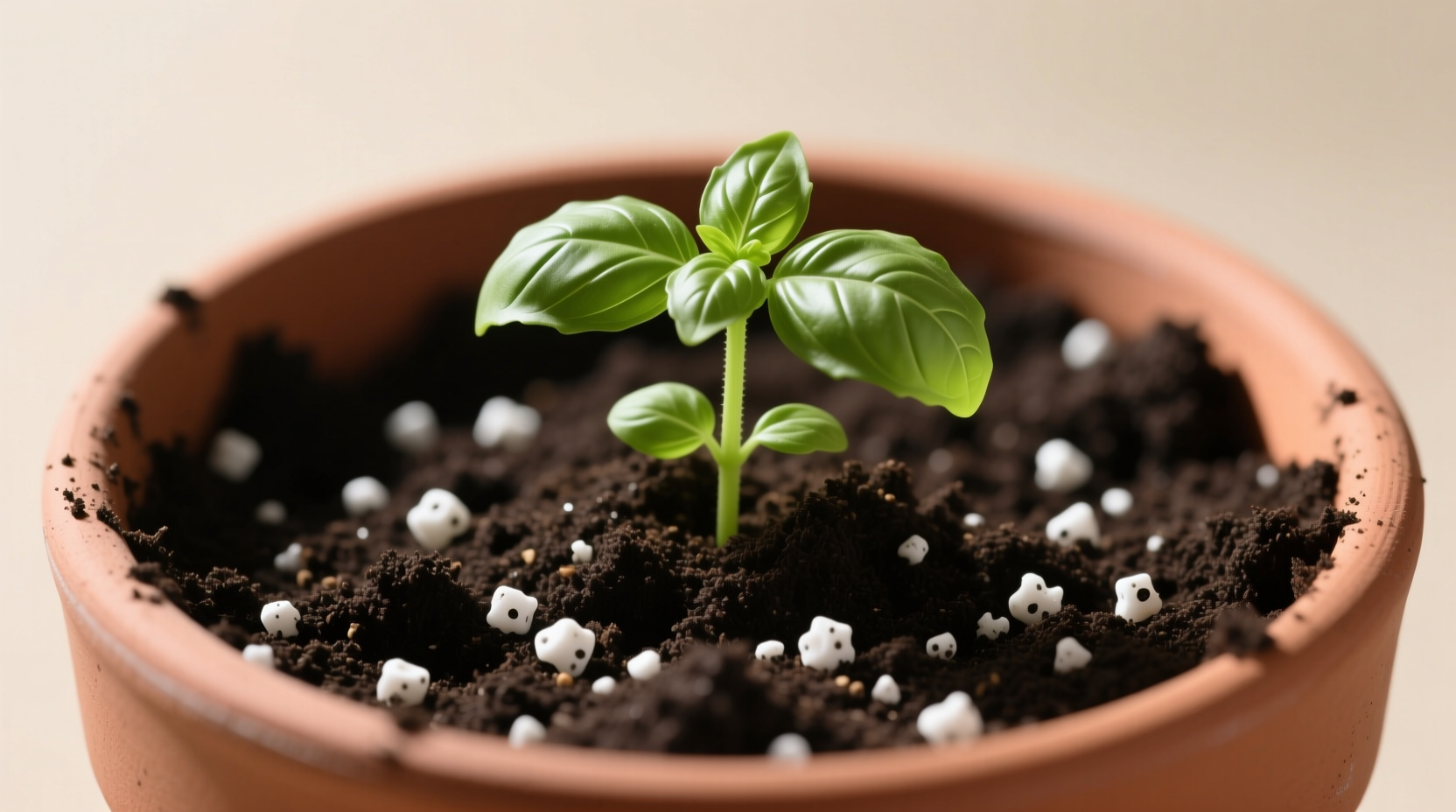 Perlite amendment ratio comparison for container herbs: 30% added creates ideal air pockets unlike standard potting mix - prevents winter root rot