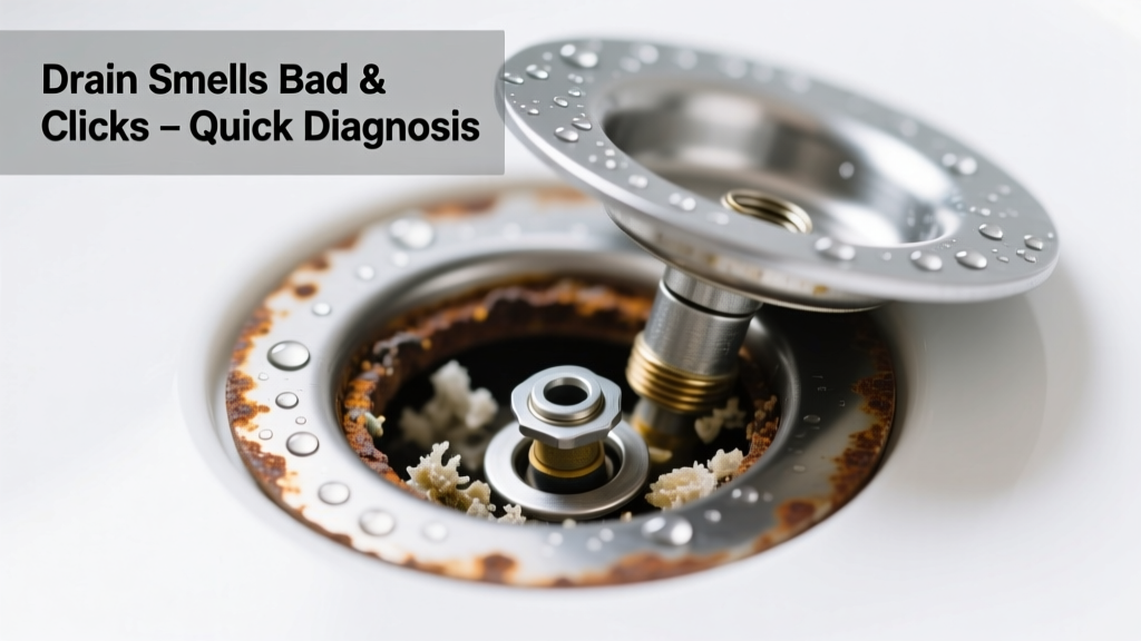 Drain Smells Bad and Makes Clicking Sounds: Quick Diagnosis