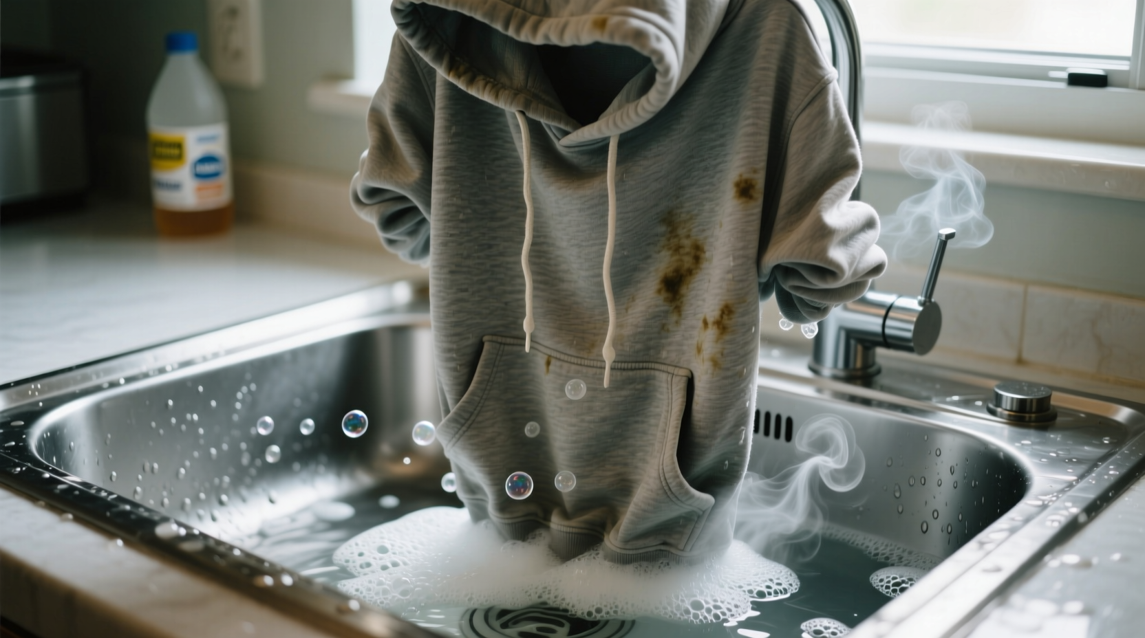 remove vape juice odor from hoodies