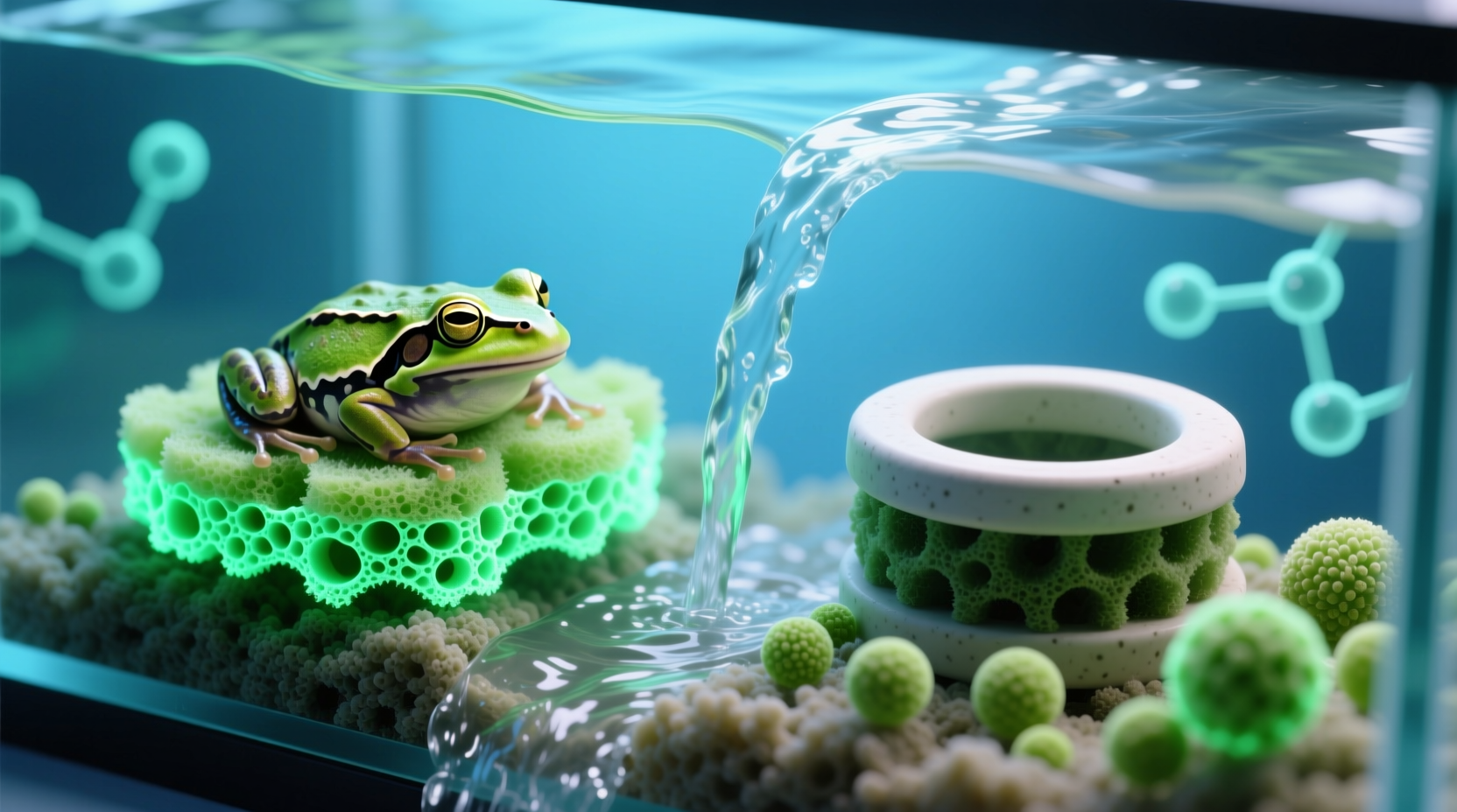 how to sanitize amphibian filter media safely