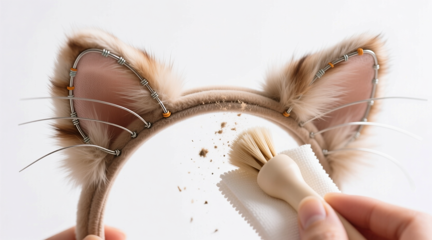 how to clean cat ear headbands safely