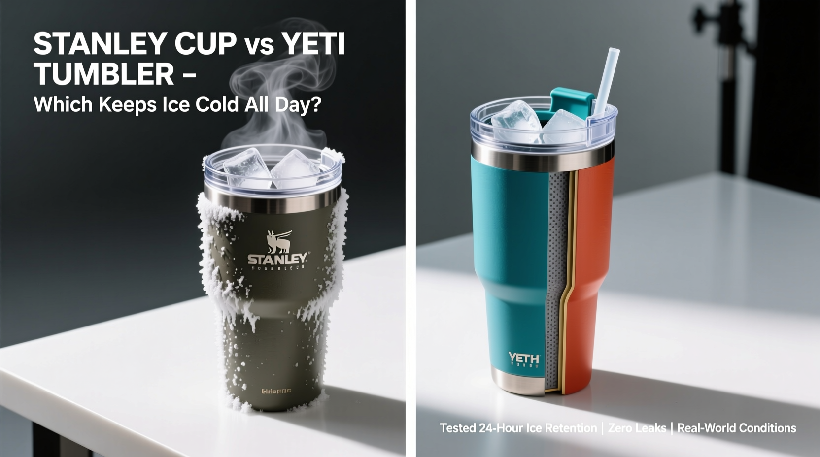 stanley cup vs yeti tumbler which one actually keeps ice cold all day without leaking