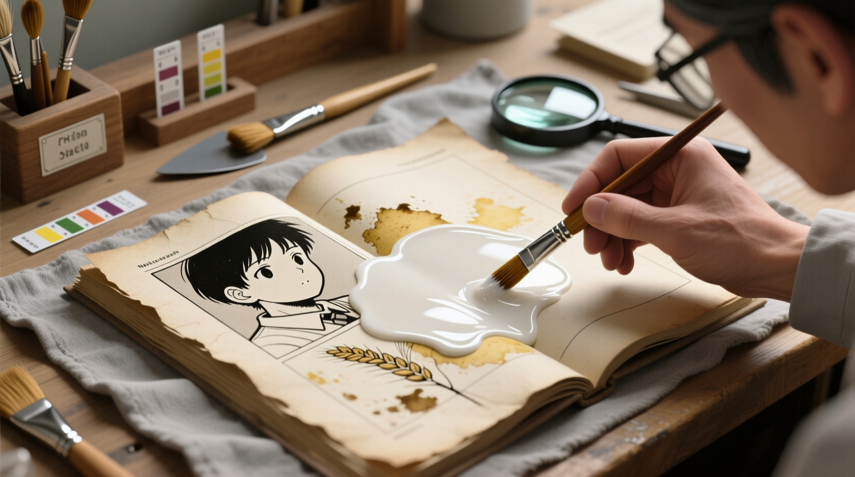 eco friendly ink removal for vintage manga