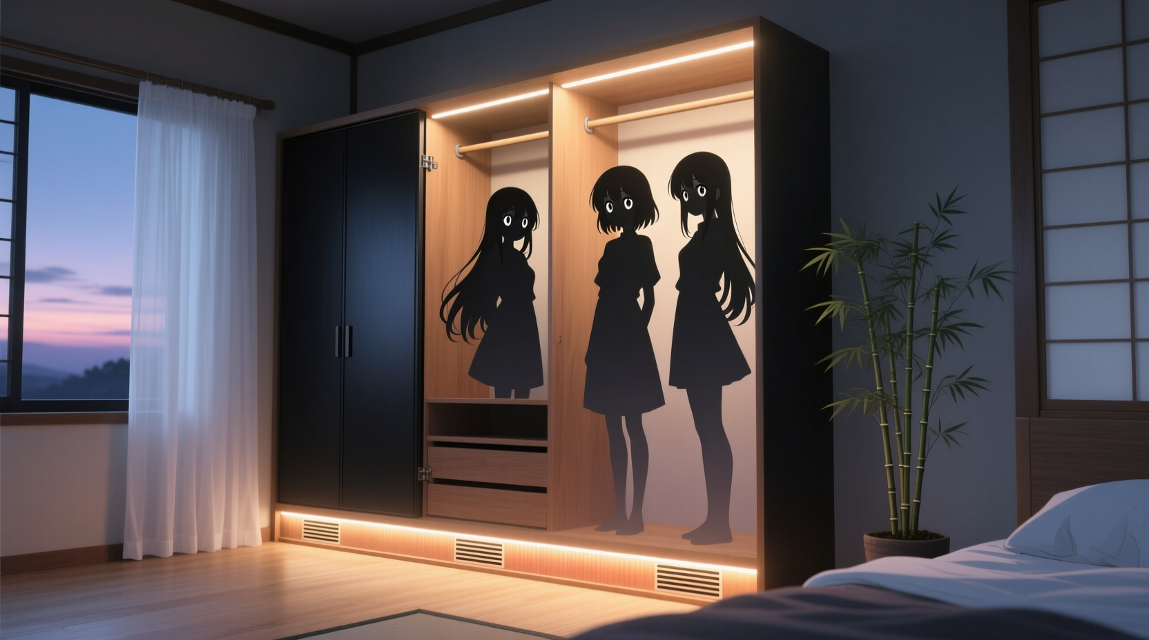 closet organization tips anime figure lighting safely
