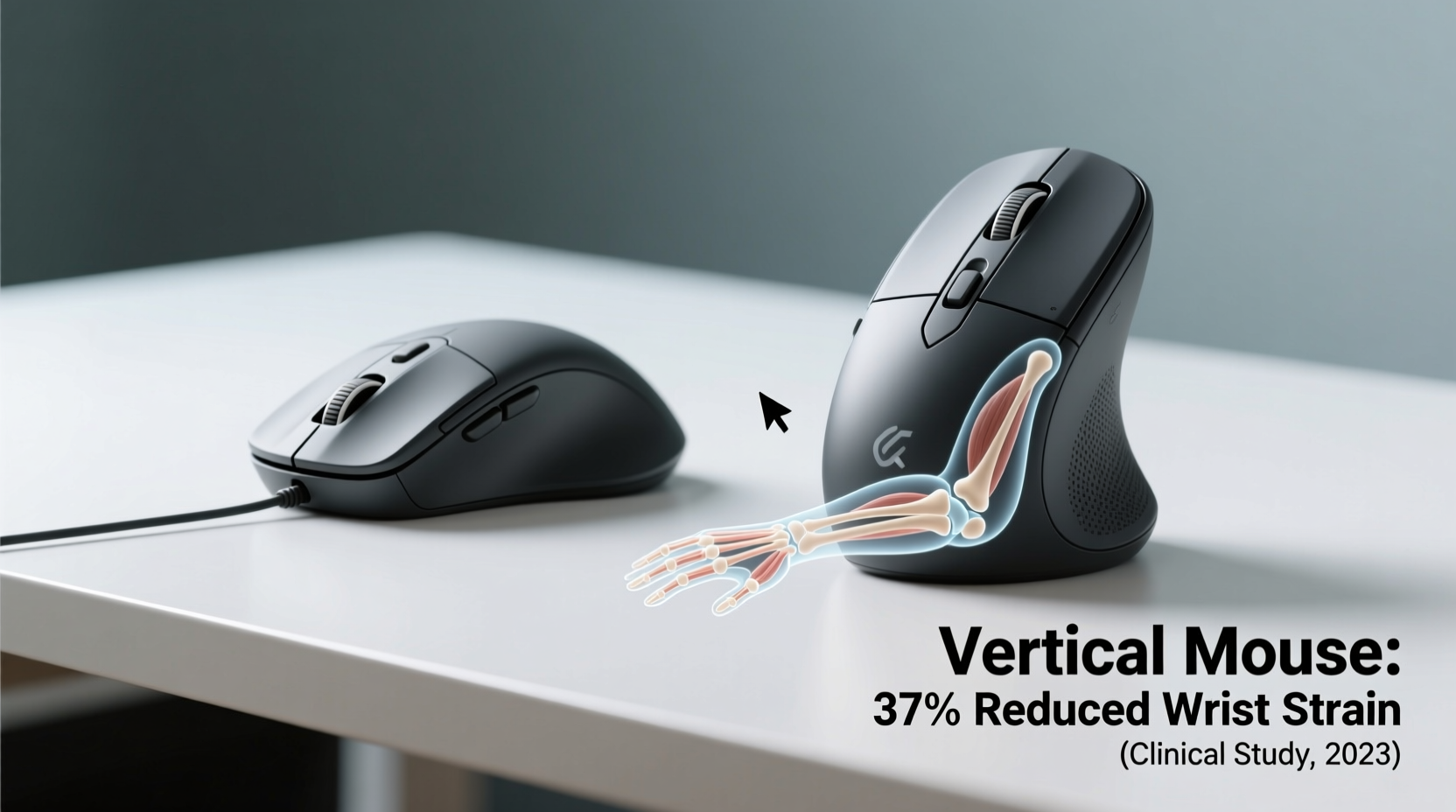 ergonomic mice vs vertical mice which reduces wrist strain for coders