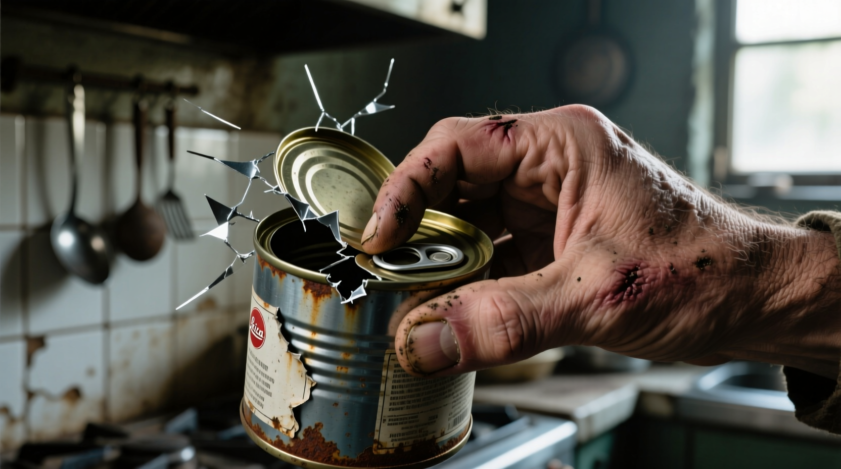 open a tin can with your bare hands
