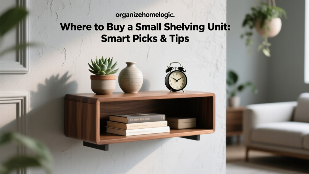 Where to Buy a Small Shelving Unit: Smart Picks & Tips