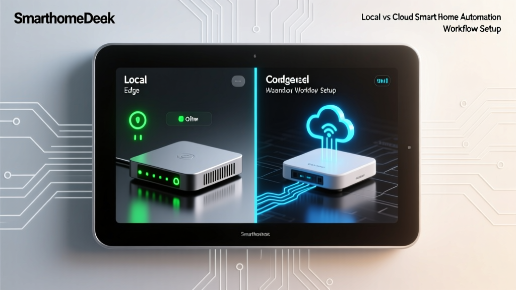 Local vs Cloud Smart Home Automation Workflow Setup