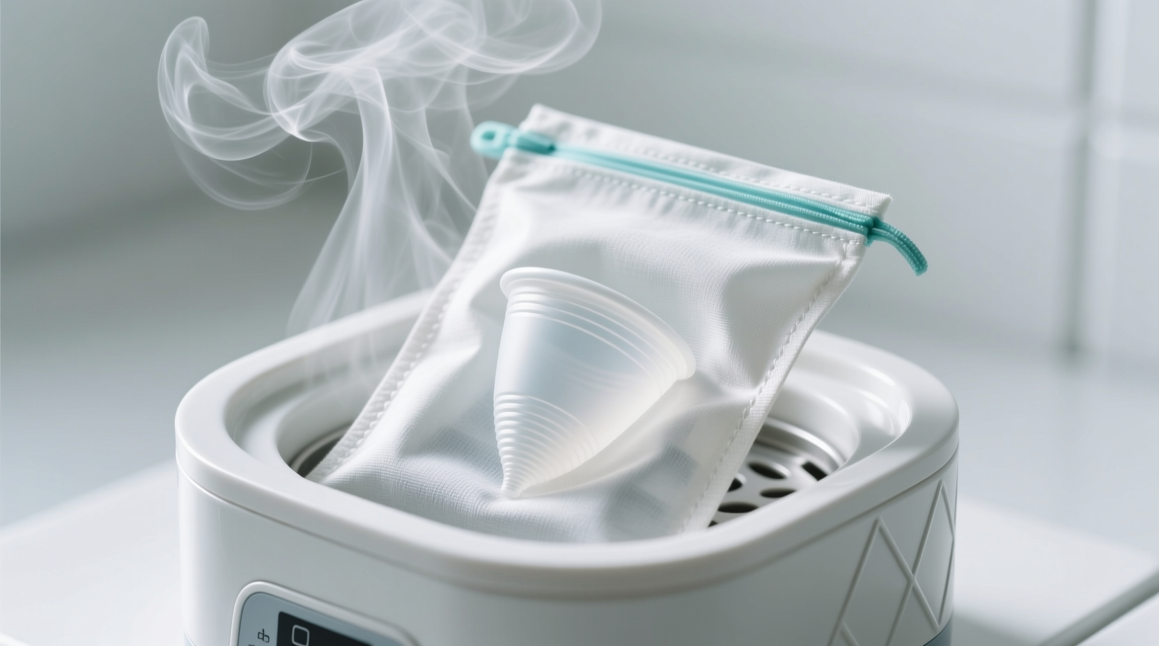 eco friendly cleaning tips steam sanitize menstrual pouches