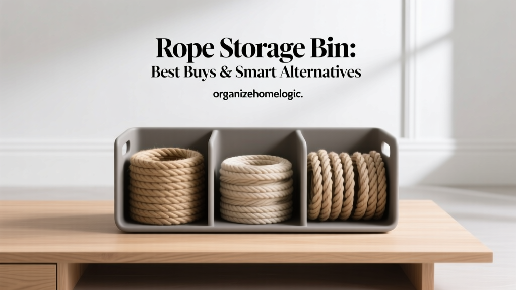 Rope Storage Bin: Best Buys & Smart Alternatives