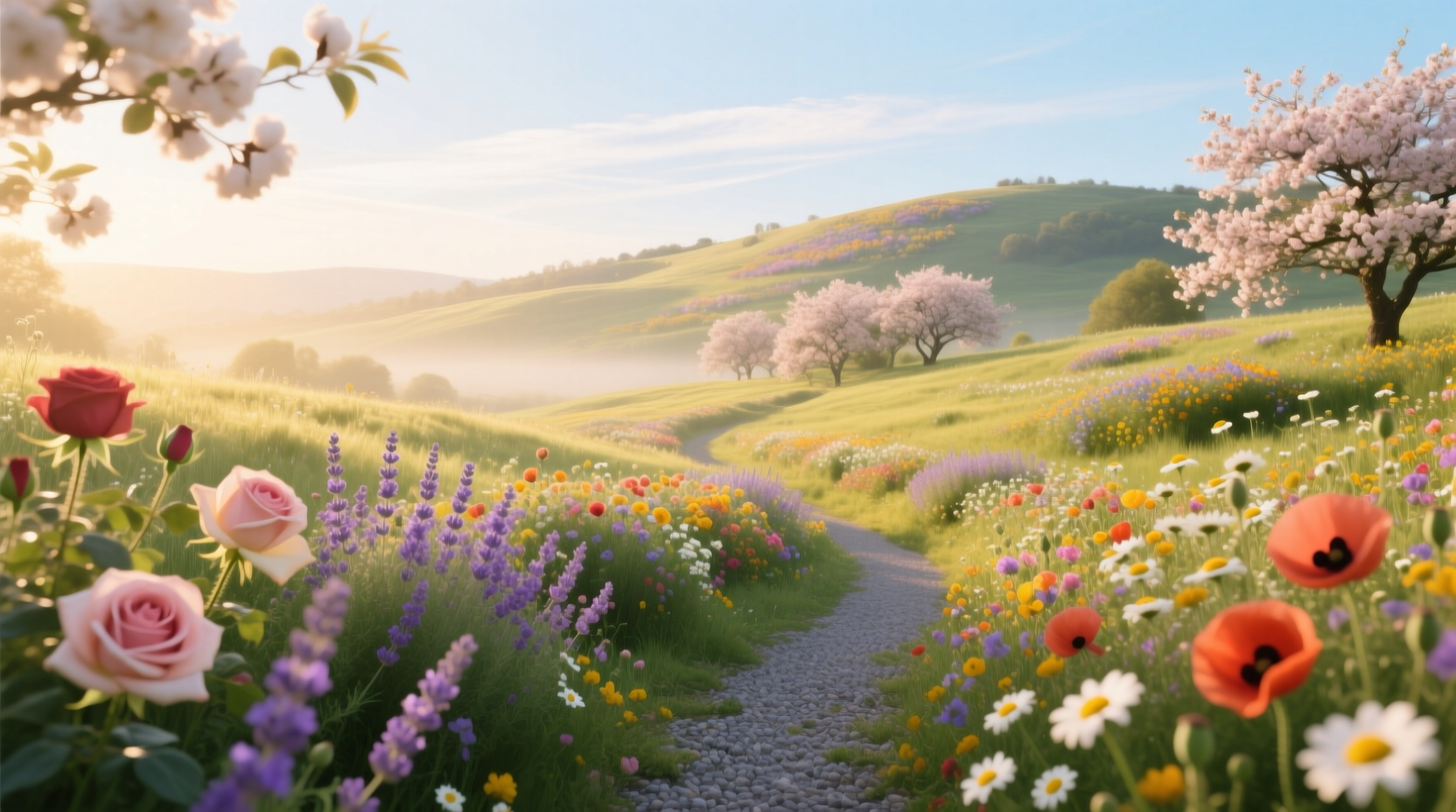 flower garden landscape