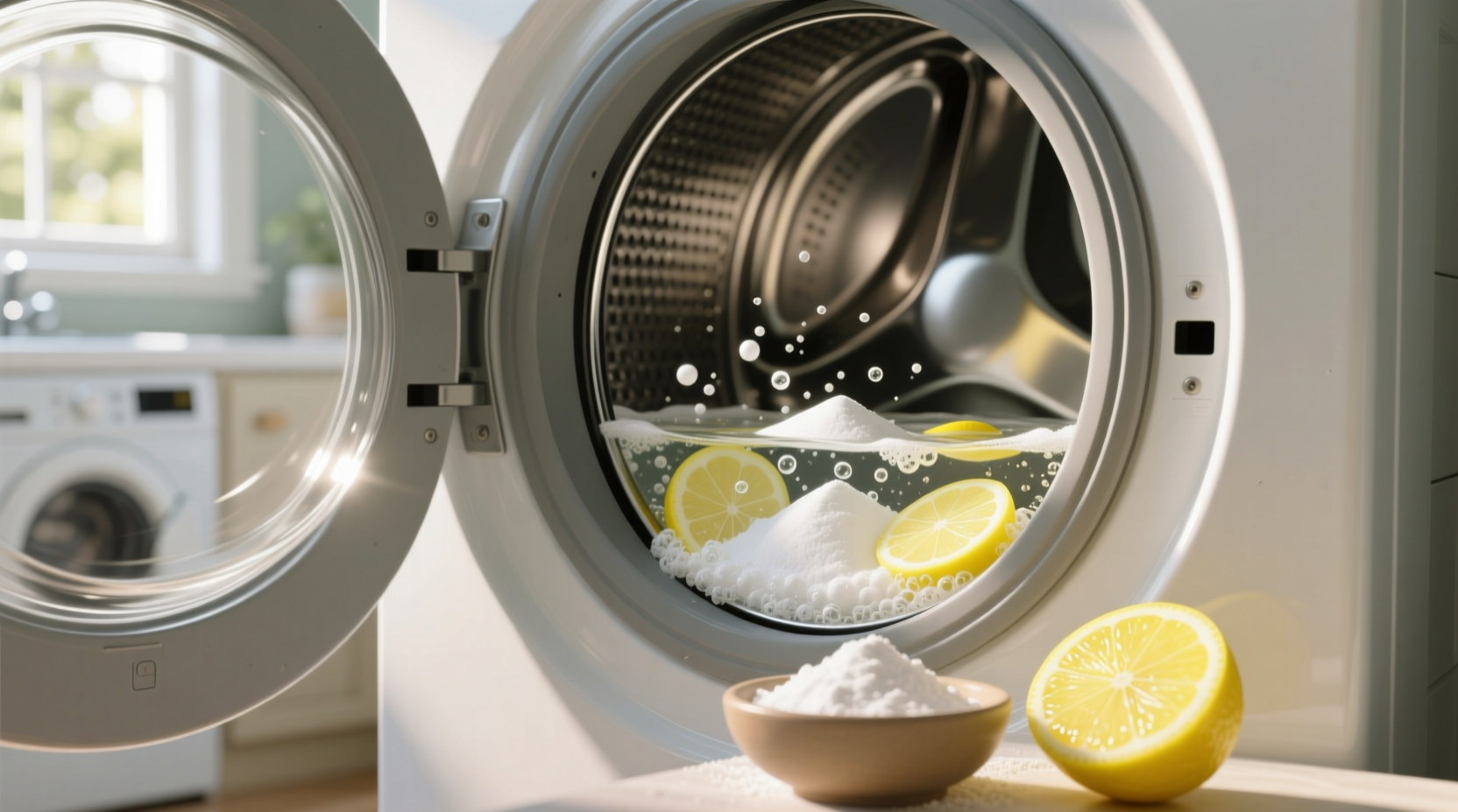 how to clean a washing machine drum safely