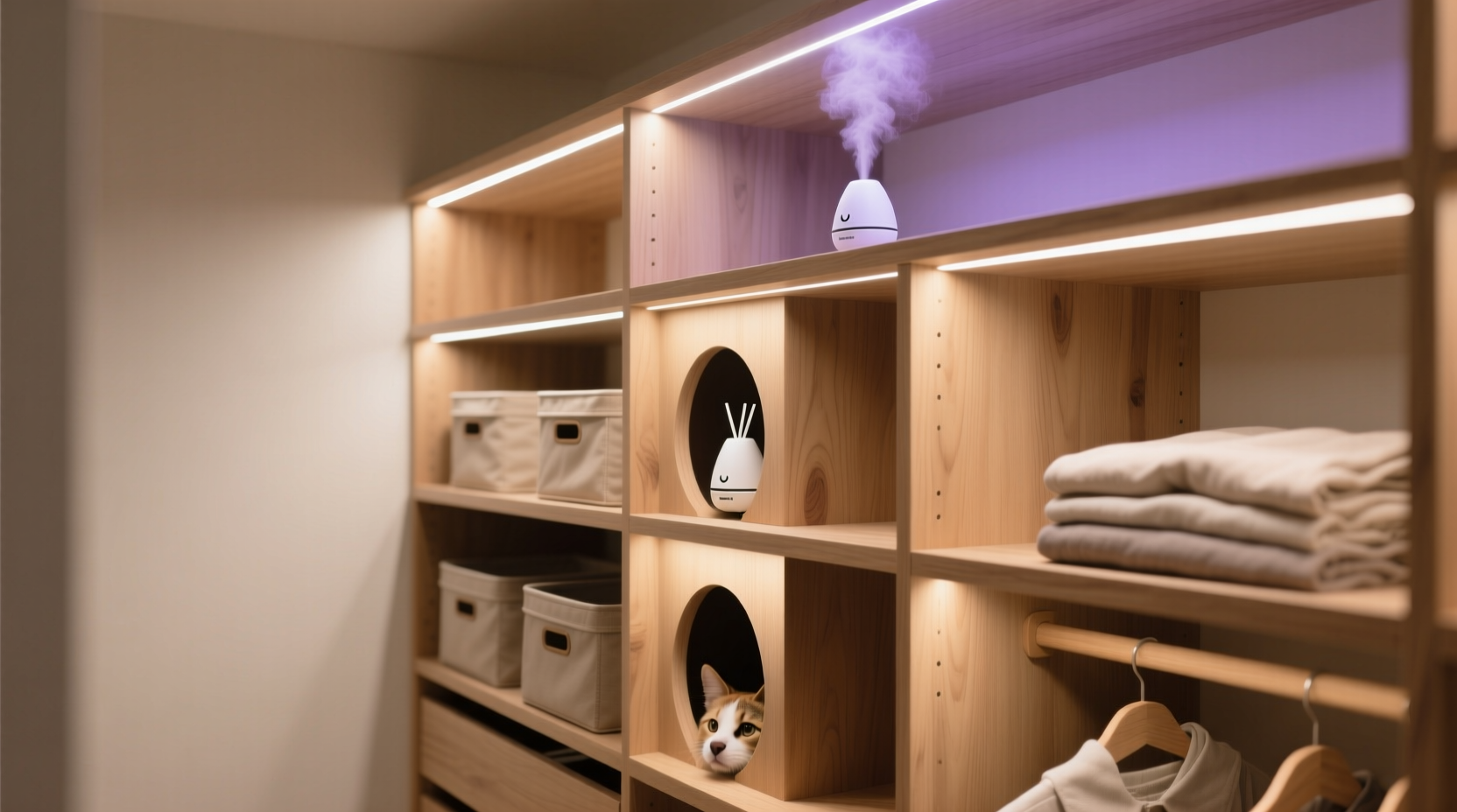 closet organization tips for pheromone diffusers