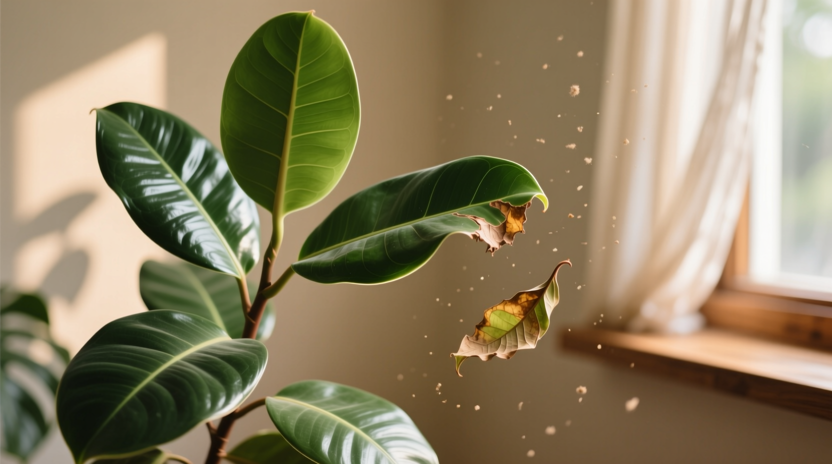 rubber plant leaves falling off