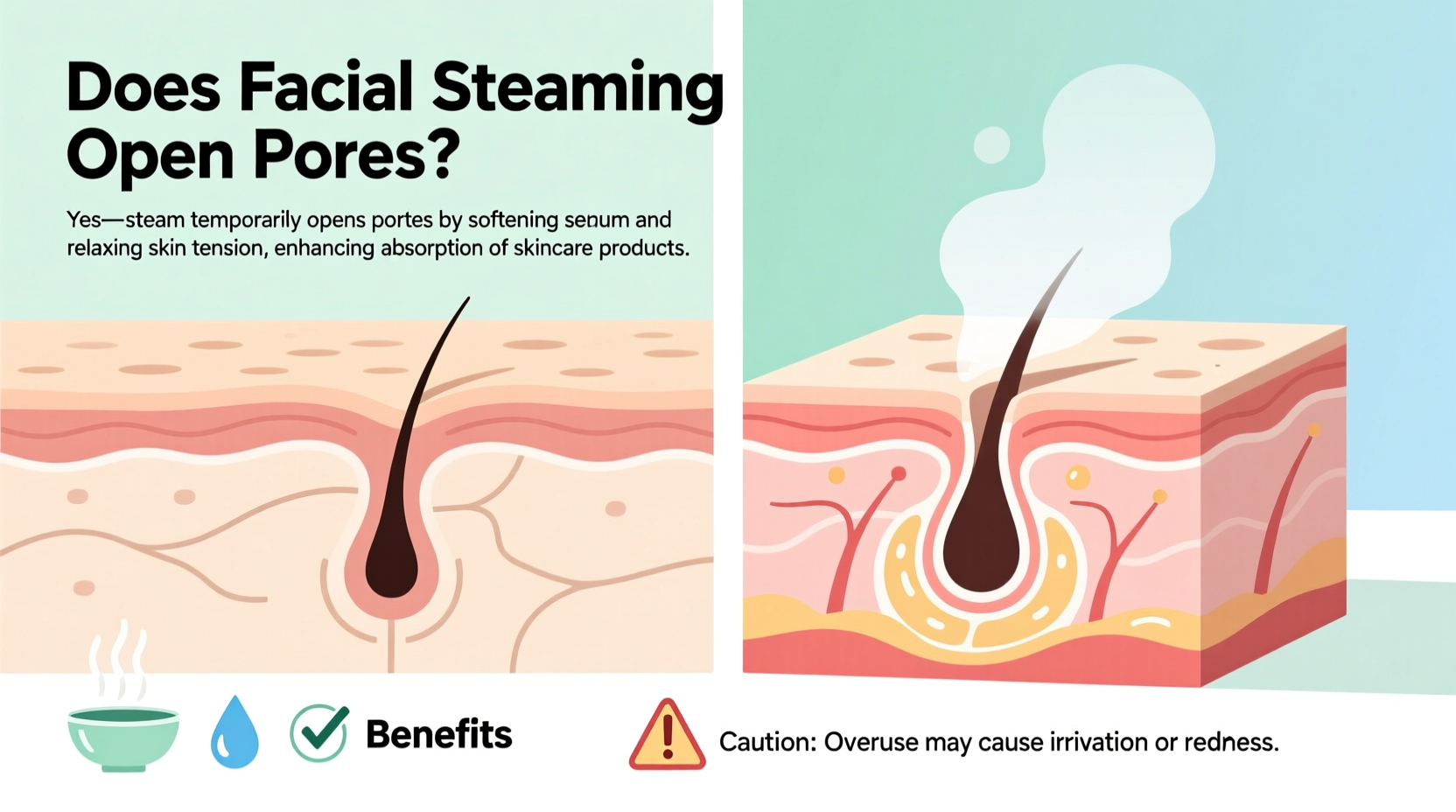 does facial steaming open pores and should you do it before skincare